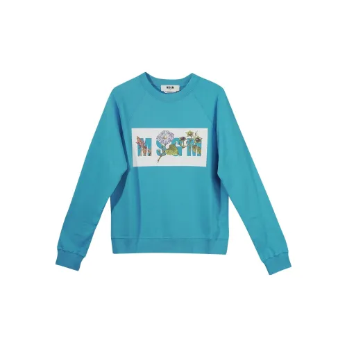 MSGM Sweatshirts Unisex Blue