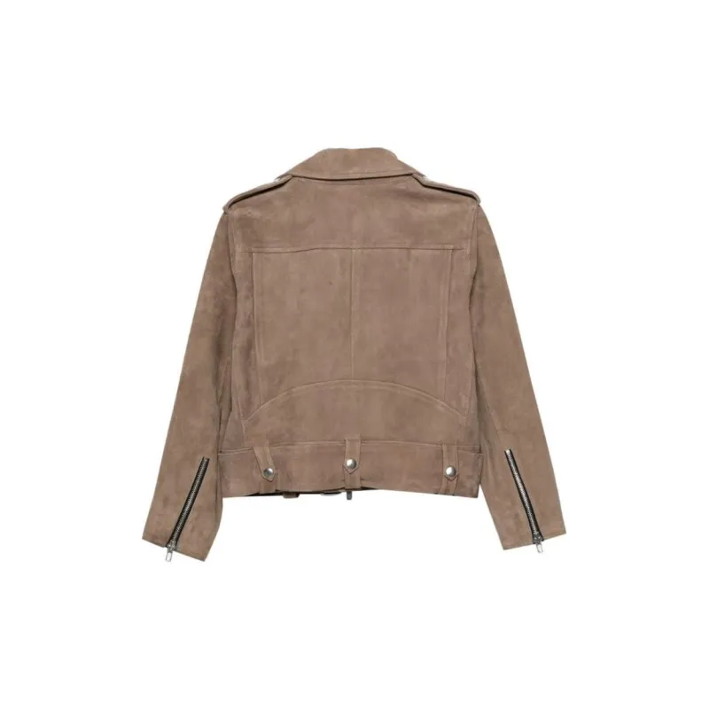 STAND STUDIO Suede Biker Jacket-1