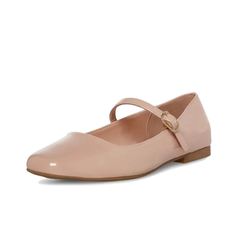 STEVE MADDEN Flat Mary Jane Shoes 1.1cm Women's Nude-2