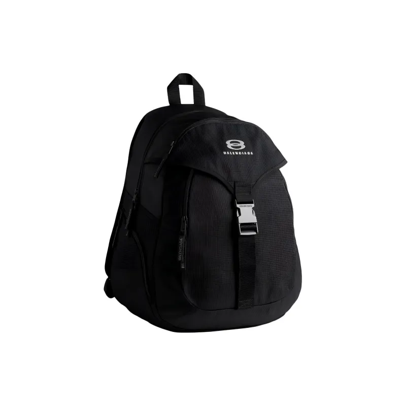 Balenciaga Fabric Backpack Large Size Men's Black-1