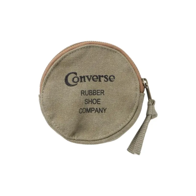 Converse Cotton Coin Purse Unisex Khaki/White-1
