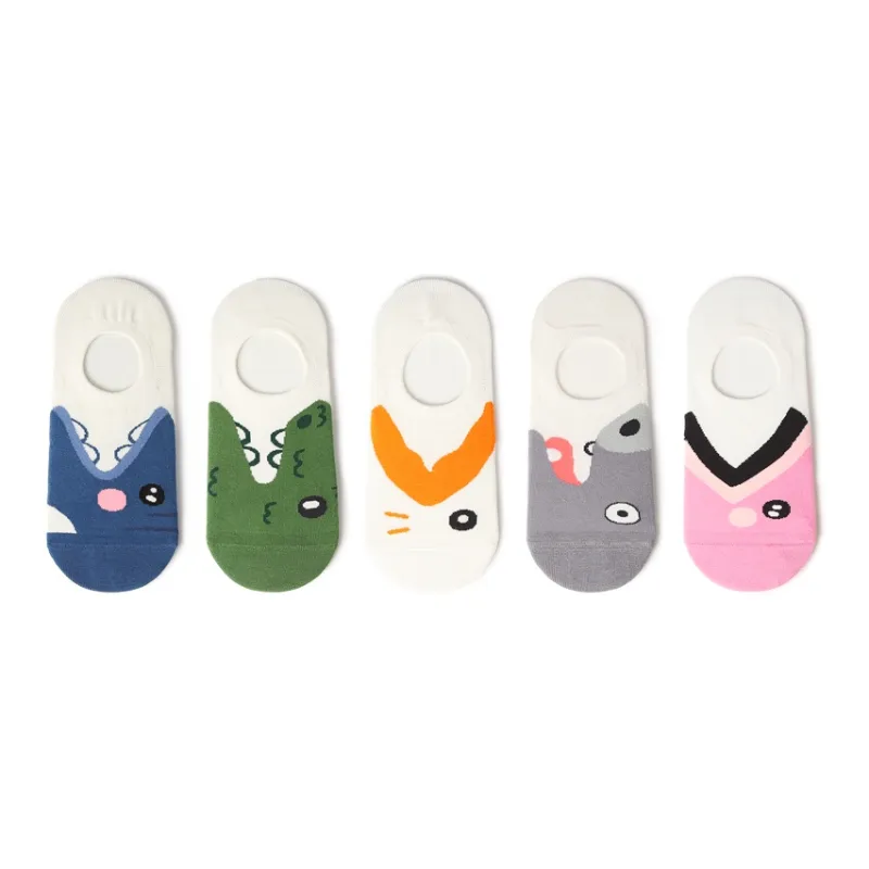 Primeet No Show Socks Unisex 5 Pack-10