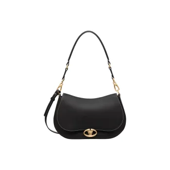 Valentino Napa Calf Leather Handbag Shoulder Bag Women's Black
