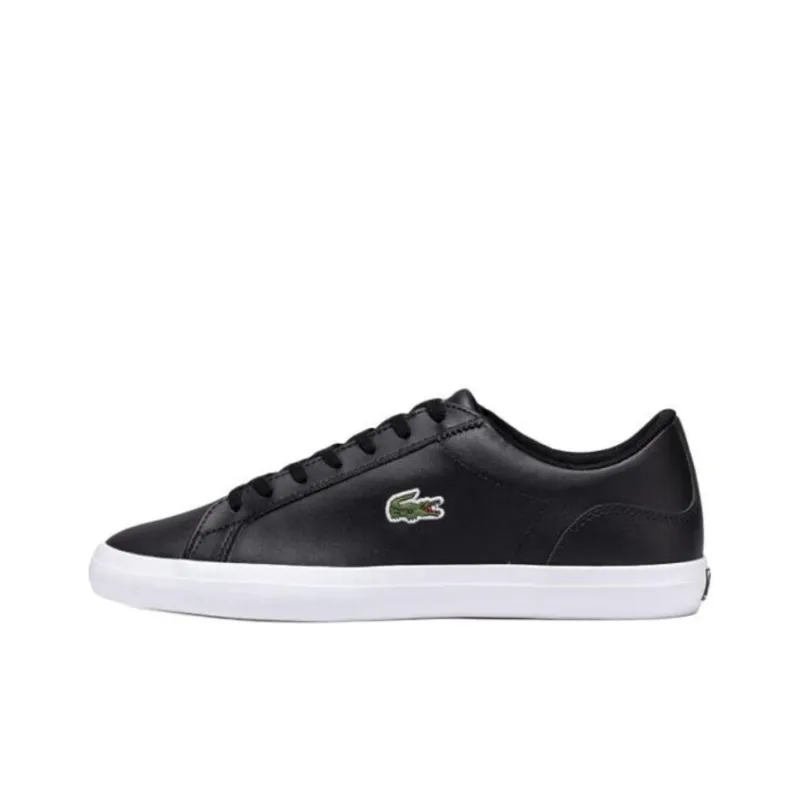 LACOSTE Low Top Skateboard Shoes Men's Black-0