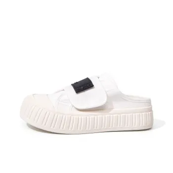 Feiyue Rubber Sole Abrasion Resistant Slip Resistant Closed Toe Slippers Women's White Black