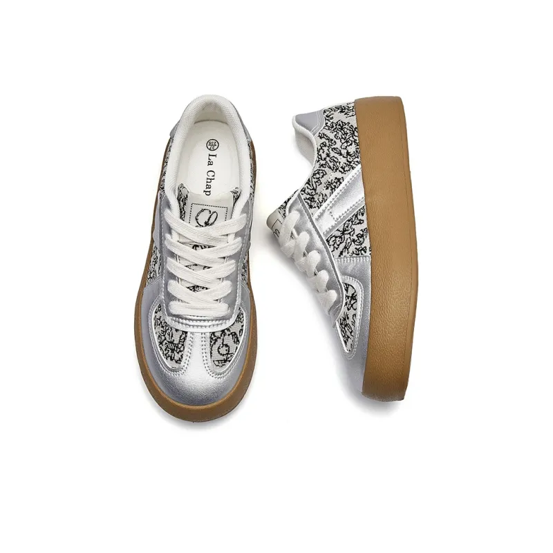La Chapelle Height Increasing Wear Resistant Low Top Skateboard Shoes Women's-2