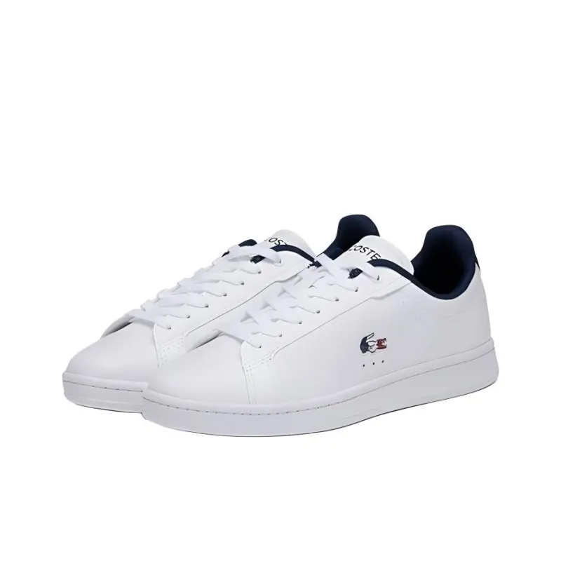LACOSTE Low Top Skateboard Shoes Women's White-2