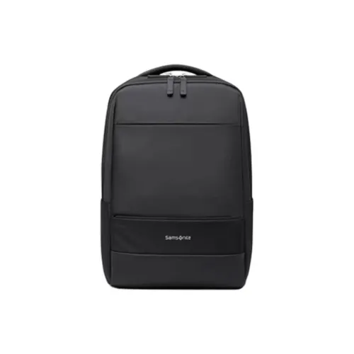 SAMSONITE High Density Fabric Fabric Bonded Microfiber Leather Backpack Medium Size Men's Black/Gray/Dark Blue