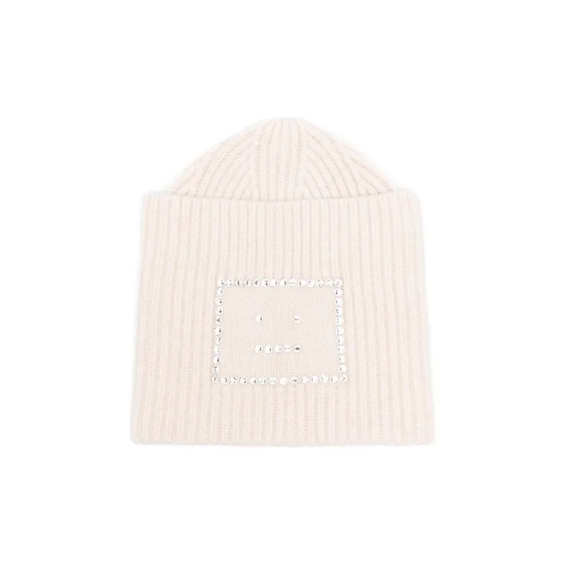 Acne Studios Crystal-embellished Wool Beanie-0