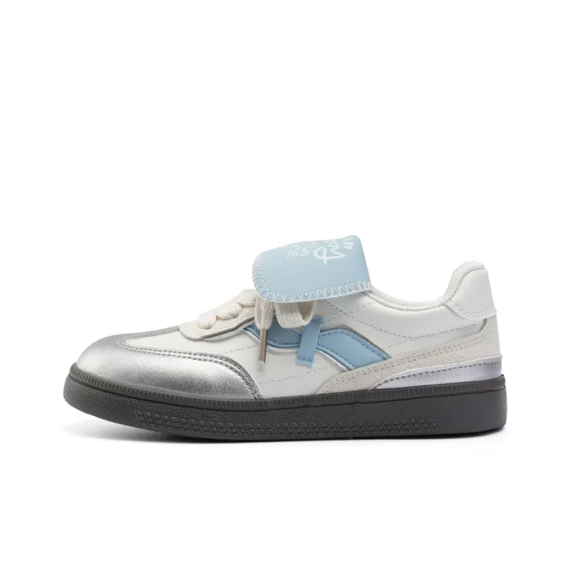 Dafu leaps forward Skateboard Shoes Women's Low Top Blue-0