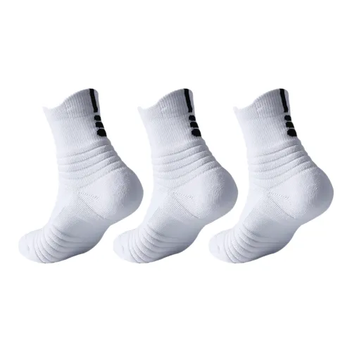 Brute Rabbit Basketball Socks Men's 3 Pack Available In Three Colors