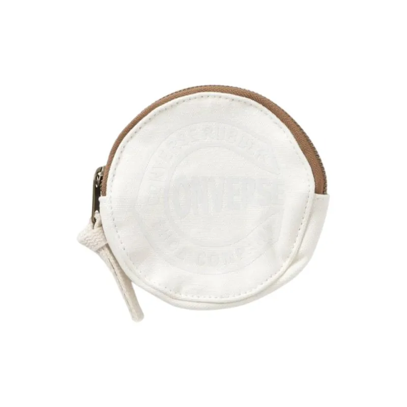 Converse Cotton Coin Purse Unisex Khaki/White-4