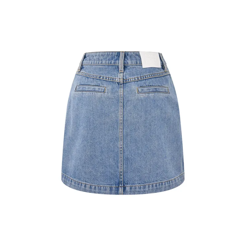 RARE Denim Short Skirts Women's Blue-2
