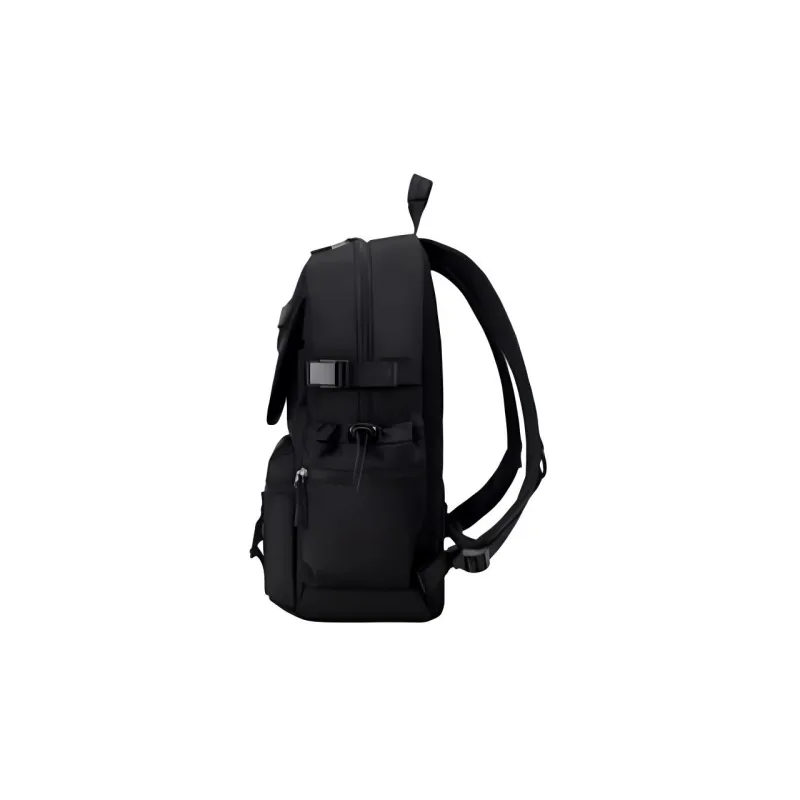 SAMSONITE Fabric Backpack Medium Size Unisex Black/Beige-2