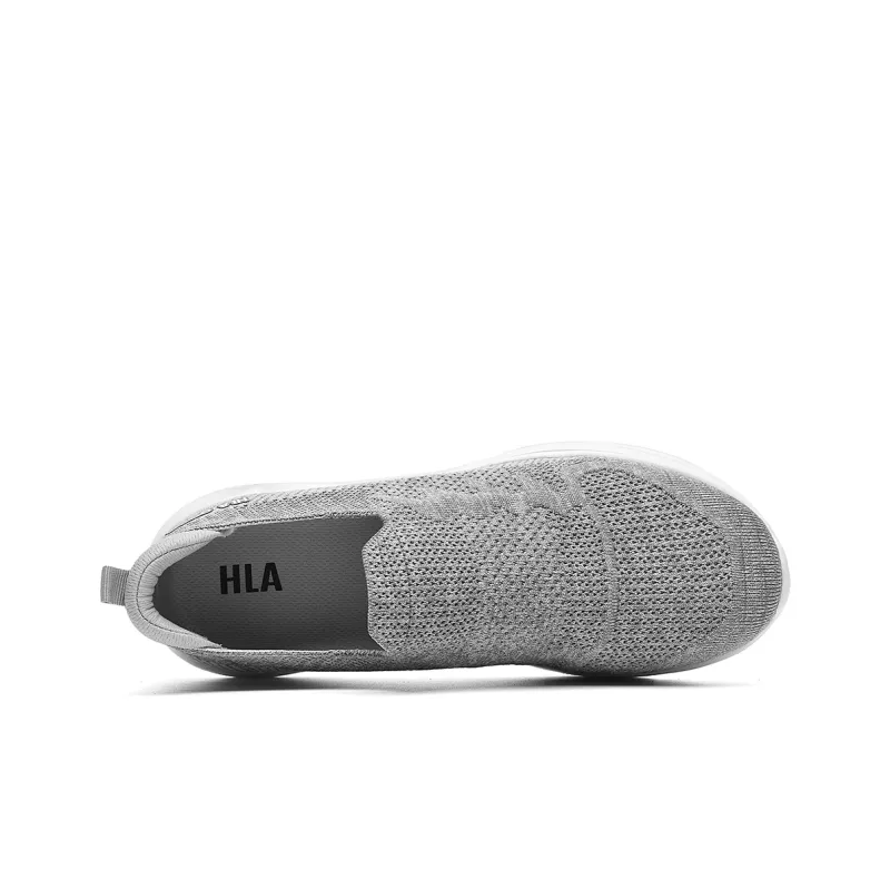 HLA Men's Breathable Lightweight Slip on Mesh Comfortable Platform Casual Shoes-2