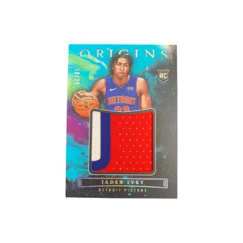 PANINI 2022 23 RC Pistons Jayden Ivey Origin Rookie 18/25 Edition Tricolor Cut Patch Cards Card Pass Sports Cards 1 Pc