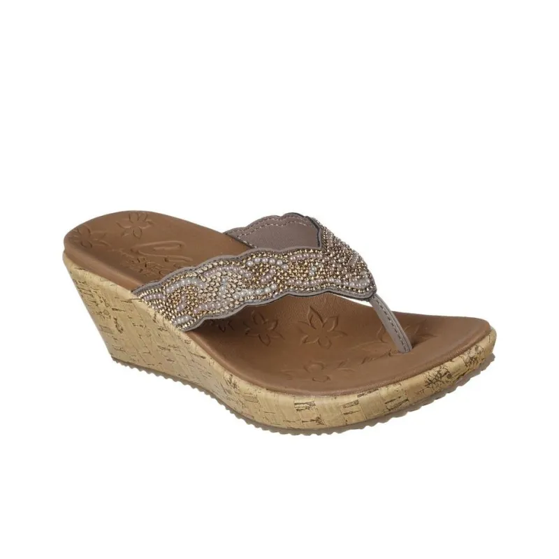 Skechers Cali Beverlee Abrasion-Resistant Slip-Resistant Flip Flops Women's Brown-2