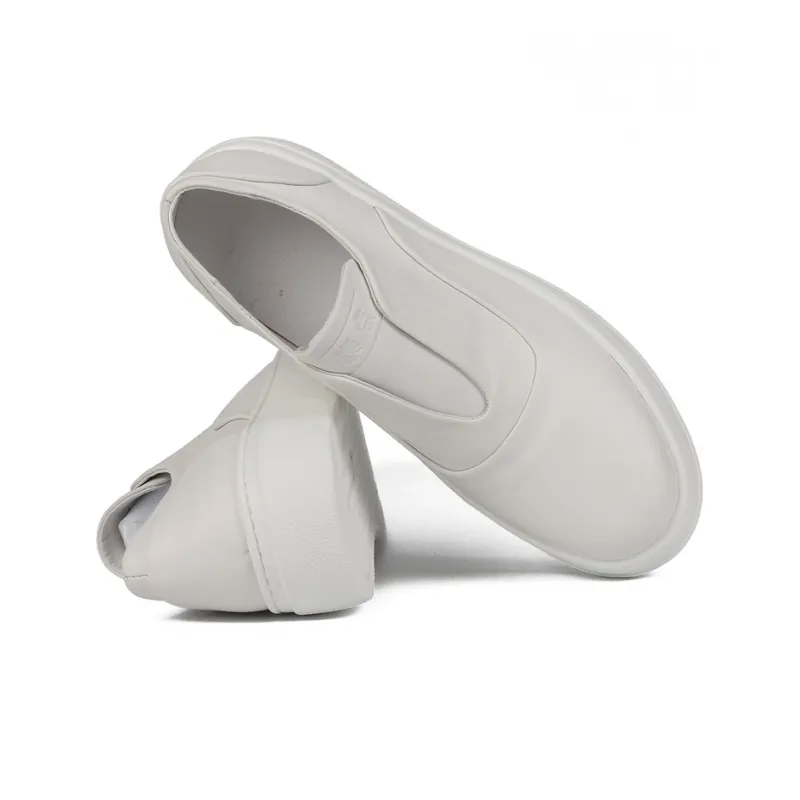 Thai Points Durable Lightweight Moisture Wicking Low Top Skateboard Shoes Men's White-2