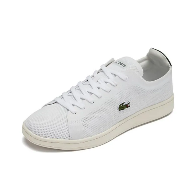 LACOSTE Low Top Skateboard Shoes Men's White-1