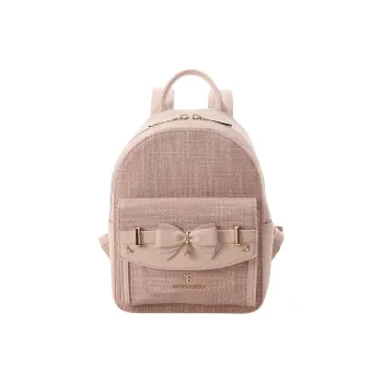 SAMANTHA THAVASA Polypropylene Synthetic Leather Polyester Backpack Women's Pink