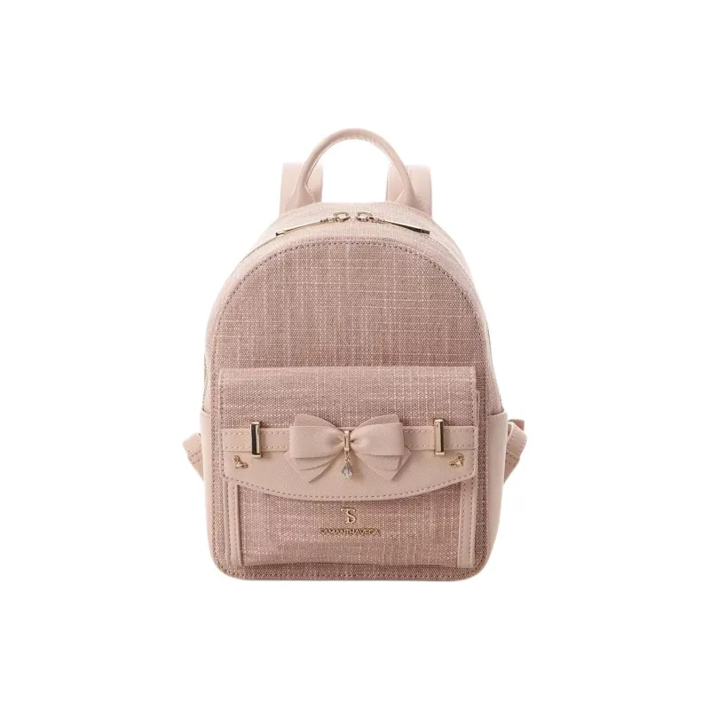 SAMANTHA THAVASA Polypropylene Synthetic Leather Polyester Backpack Women's Pink-0