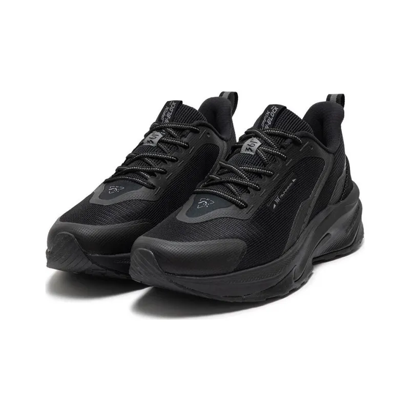 361° Ride The Mountain Anti Slip Wear Resistant Low Top Casual Running Shoes Men's Obsidian Black-2