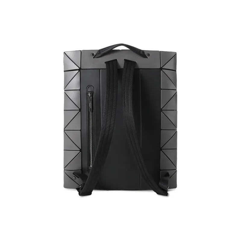 ISSEY MIYAKE BLOCKY PVC Backpack Unisex Charcoal Gray-3