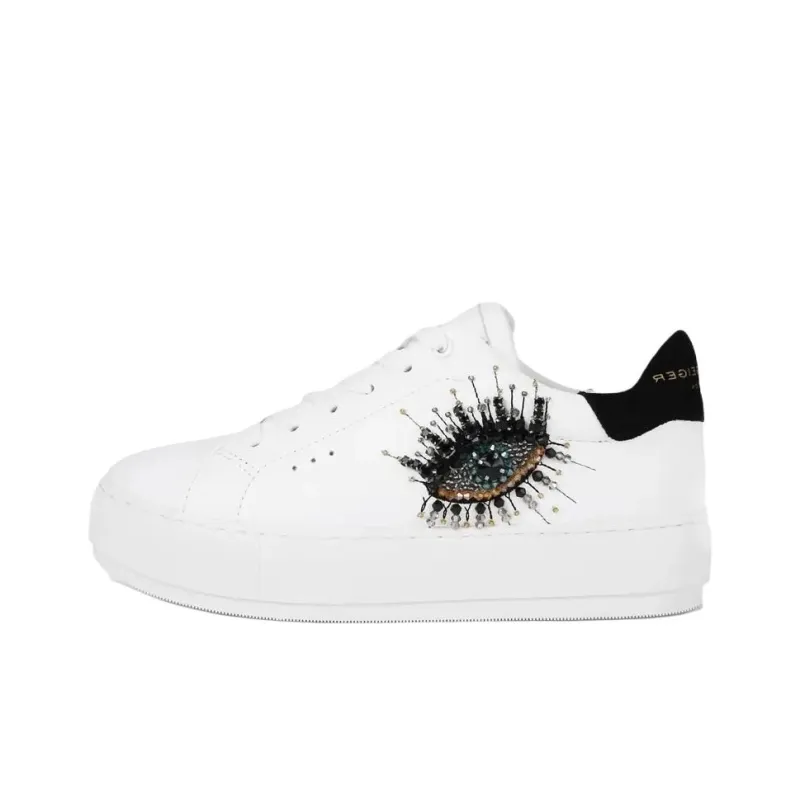 Kurt Geiger London Laney Eye Low-Top Skateboard Shoes Women's White-0