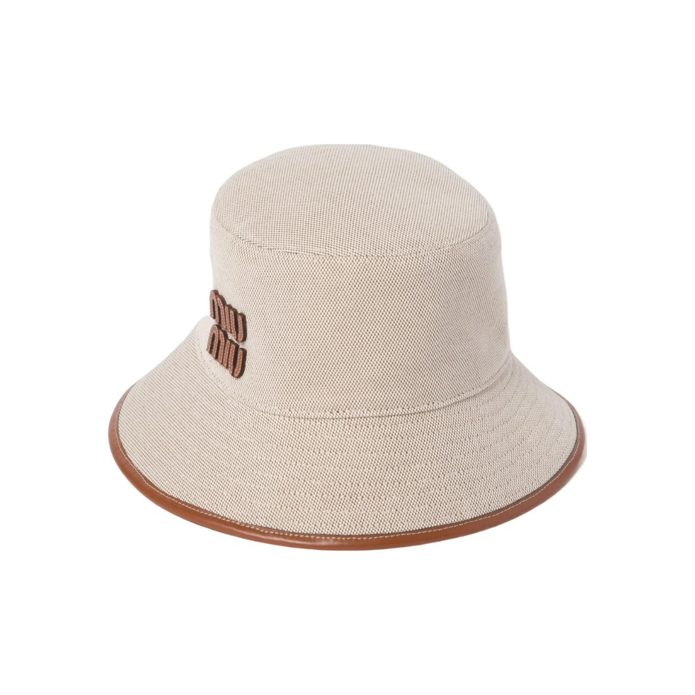 MIU MIU Fabric Bucket Hats Women s Beige