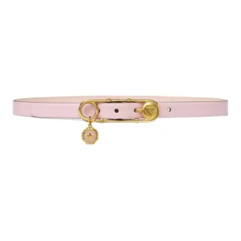 VERSACE Safety Pin Leather Belt