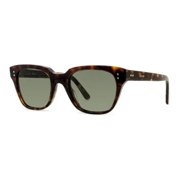 CELINE Plastic Square Sunglasses Unisex Tortoiseshell