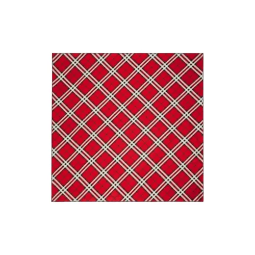 Burberry Silk Scarves Women's Red