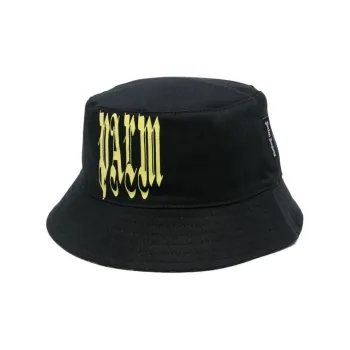PALM ANGELS Logo Printed Bucket Hat