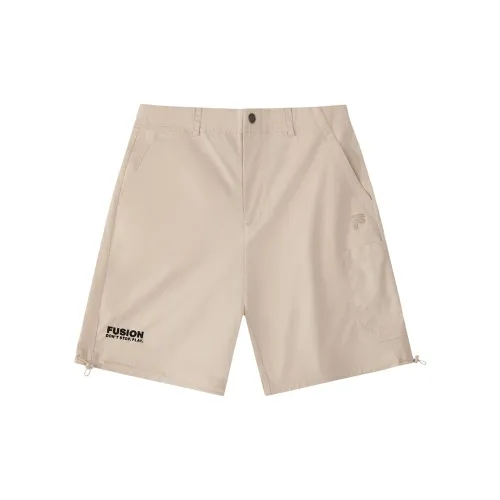 FILA FUSION Casual Shorts Men Spring Oat Color