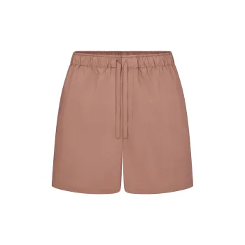 SKIMS COTTON POPLIN SLEEP MENS SHORT Pajama Pants Men's UMBER/Brown