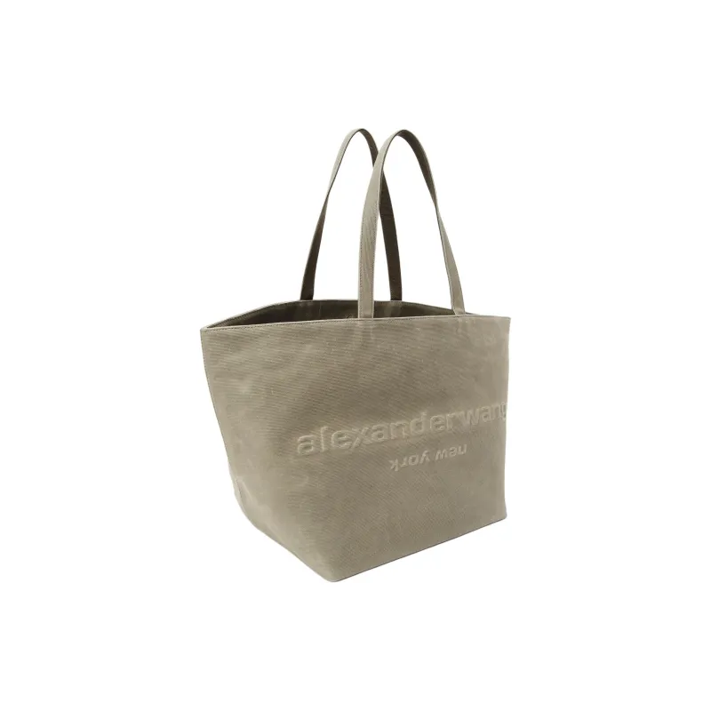 Alexander Wang Cotton Tote Bag, Shopping Bag, Handbag Tubas Women's Khaki-1