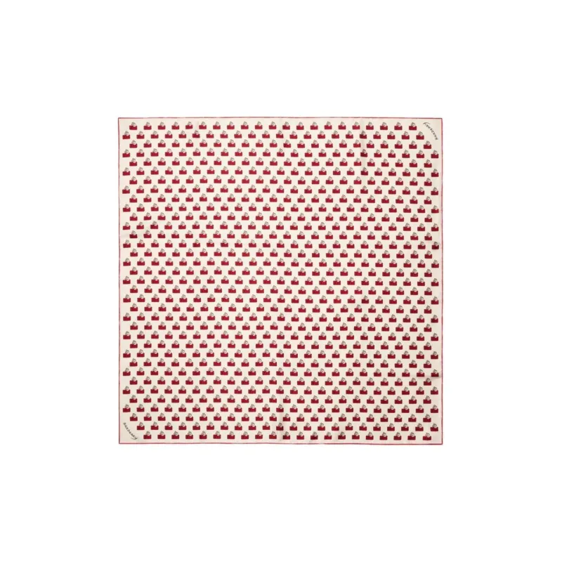 Burberry Postbox Motif Silk Ccarf-0