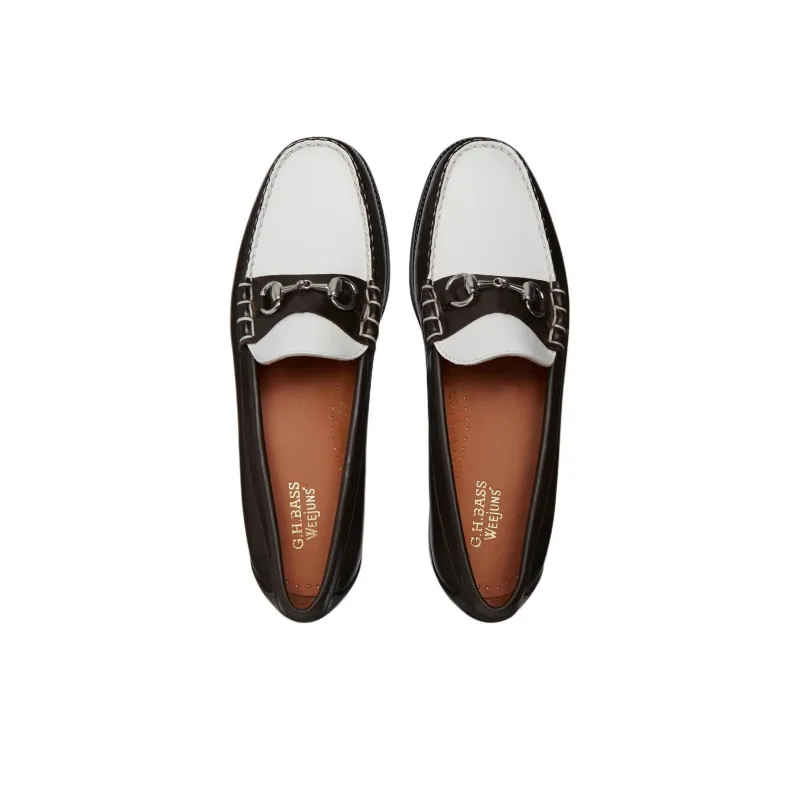 G.H. Bass & Co. Easy Weejuns Loafers Men's Black White-3