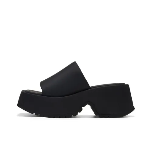 CHERRY&KALIKA Slide Slippers Women's Black