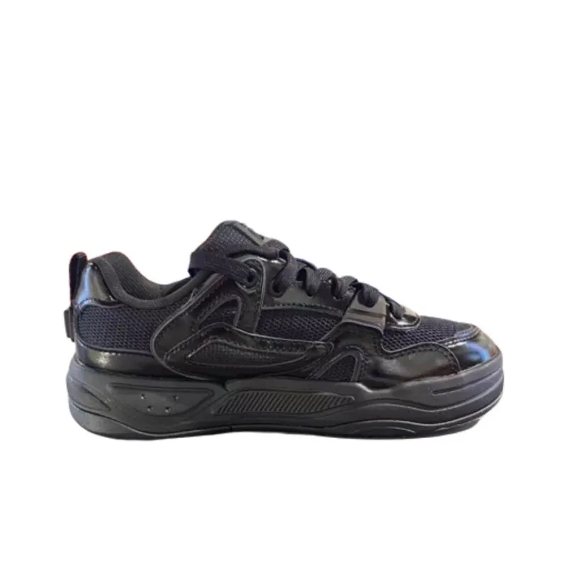 Beams x FILA FUSION BANK II Coverage Anti Slip And Wear Resistant Low Top Skateboard Shoes Men's Black-1