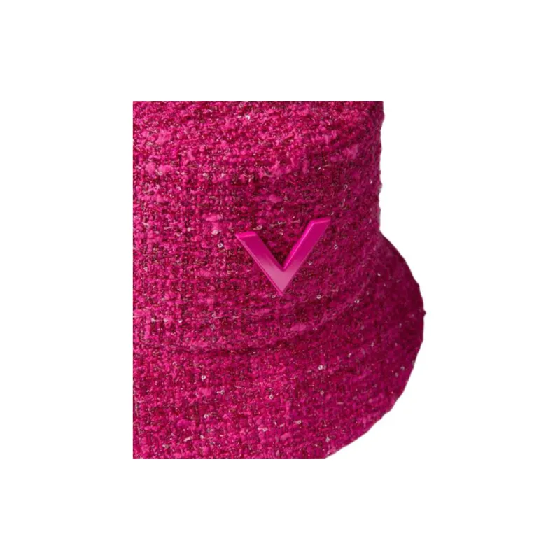 Valentino Wool Bucket Hats Women's Pink-2