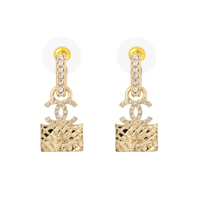 CHANEL Stud Earrings Women's-0