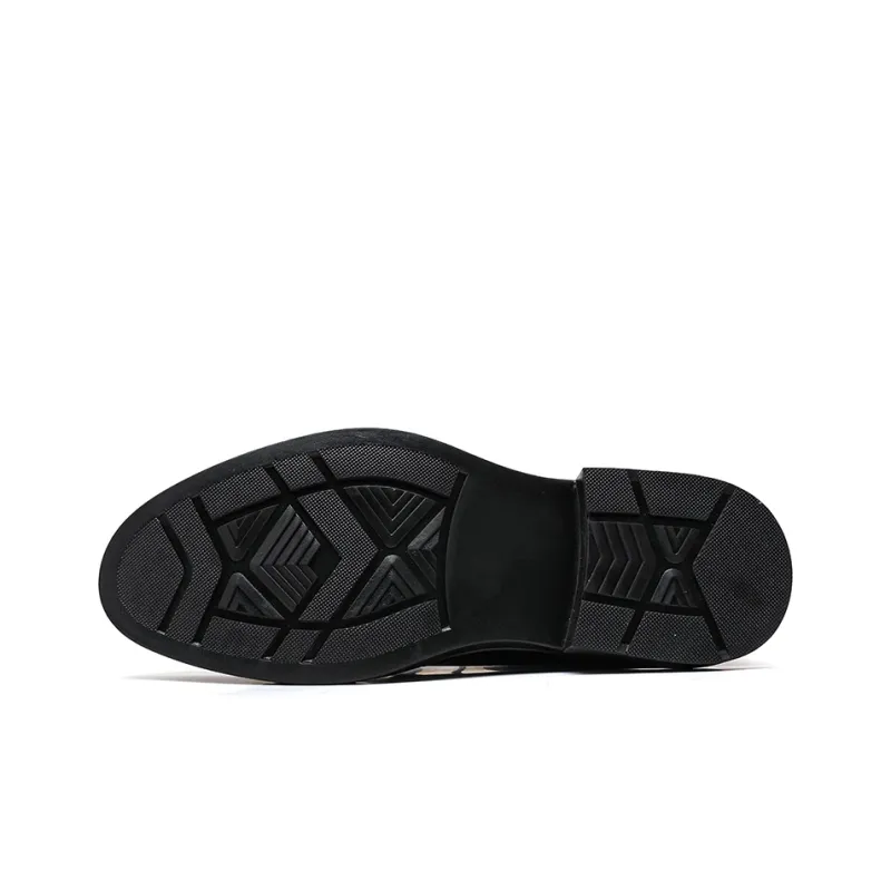 Beidouniao Low Top Casual Shoes Men's Black-3
