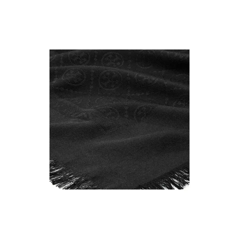 TORY BURCH T Monogram Jacquard Silk Scarf-2