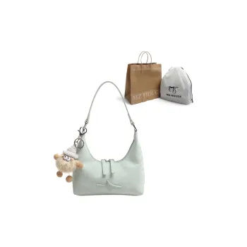 MZ HOUGE PU Advanced Niche Shoulder Bag Versatile Handbag Shoulder Bag Small Size Women's Mint Green/Silver Gray/Black