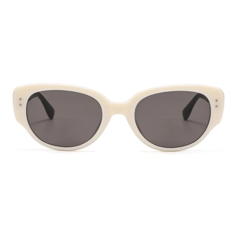 PLASTIC BRAIN Plate Frame Irregular Shape Sunglasses Unisex-3