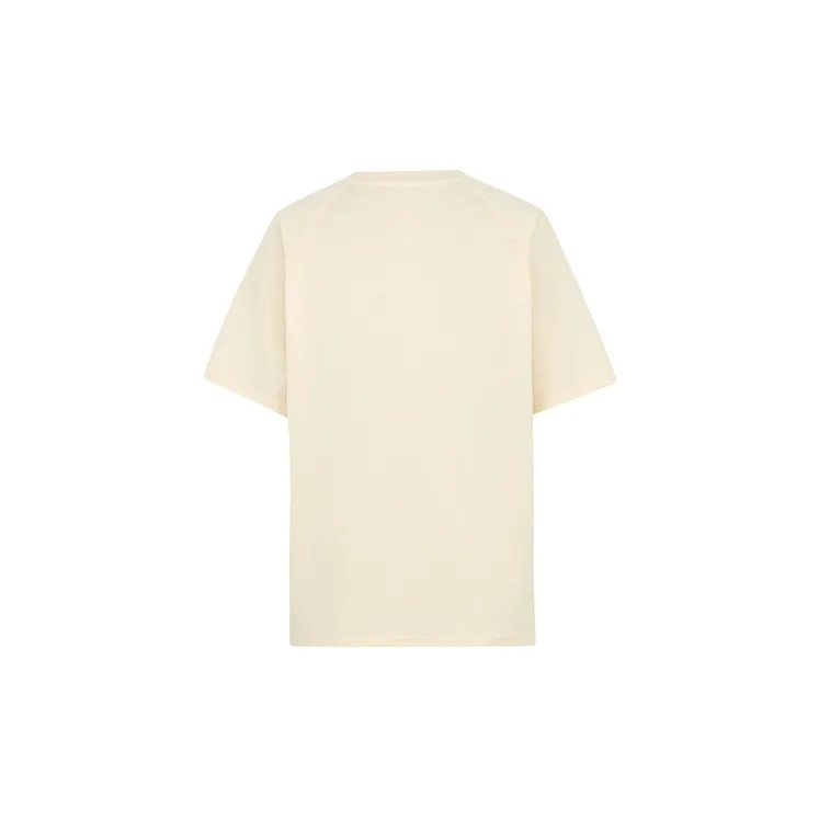 MEIYANG Raglan Sleeve T Shirt Women's Beige Yellow-1