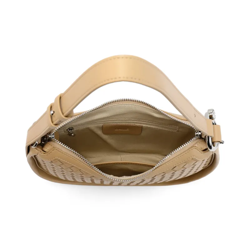 BELLE Premium Texture Crossbody Bag, Handbag Medium Size Women's Black, Beige, Green, Apricot-18