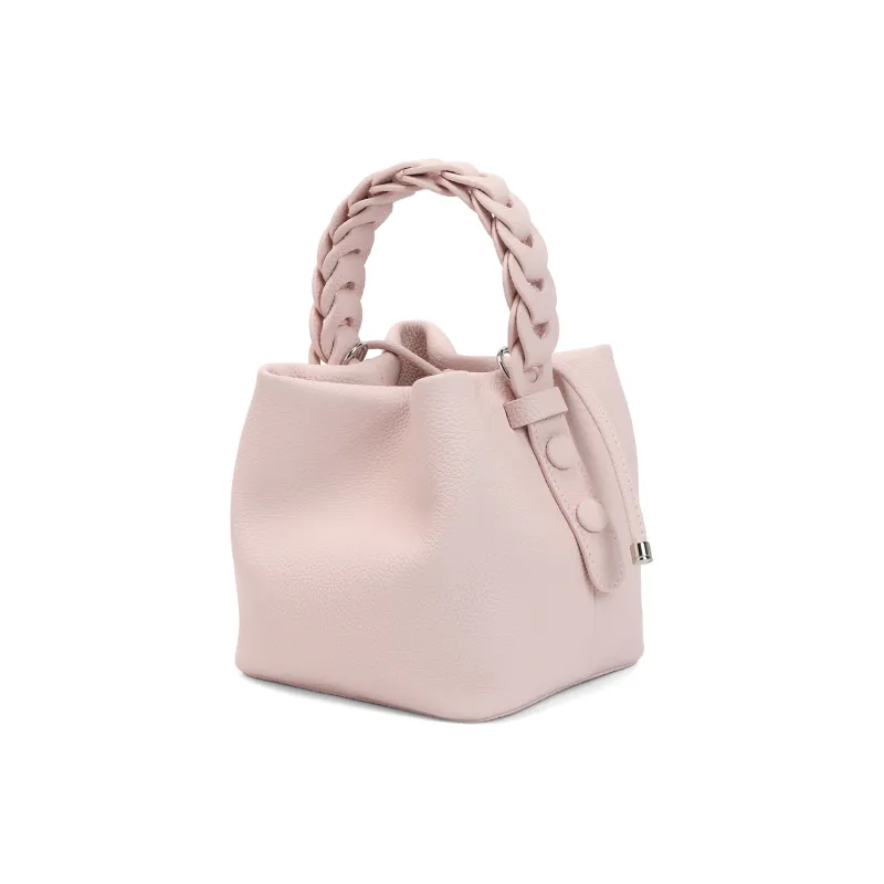 BELLE Cow Leather Bucket Bag, One Shoulder Handbag Regular Women's Multicolor-6