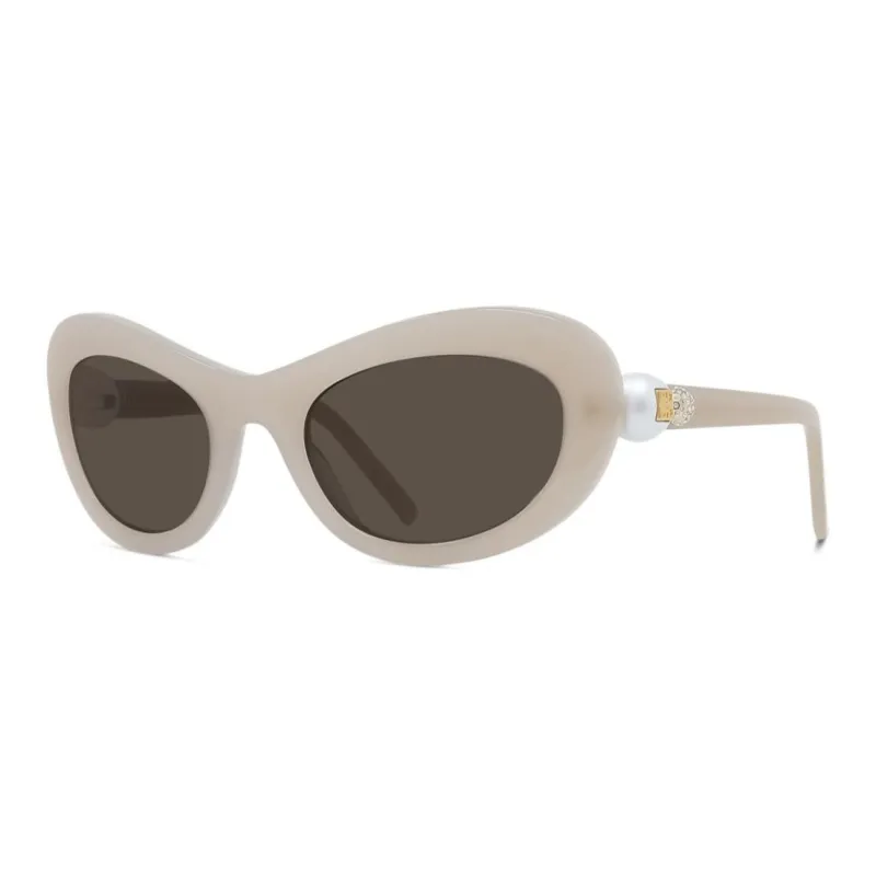 GIVENCHY Oval Sunglasses Women's Beige-0